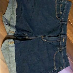 Denim shorts